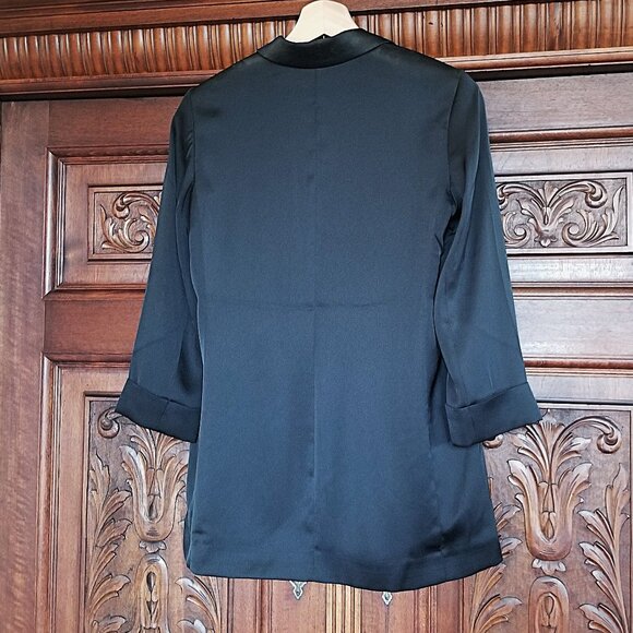 Satin Boyfriend Blazer - Picture 5 of 9